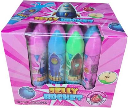 Happy Basket By Simran Jelly Rocket Fruity Burst – Fun & Chewy Apple, Strawberry, Blueberry Jelly Candy