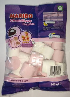 Haribo Chamallows Marshmallow Pink & White Unflavoured Marshmallow Unflavoured Marshmallow