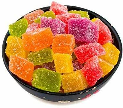 Gopure Jelly Bites | Sugar Coated Jelly Candy 900gm MIXED FRUITS Jelly Candy