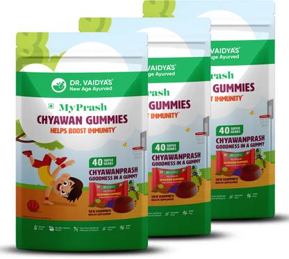 DR. VAIDYA'S MyPrash Chyawan Gummies for boosting immunity, 50 gummies Jelly Candy
