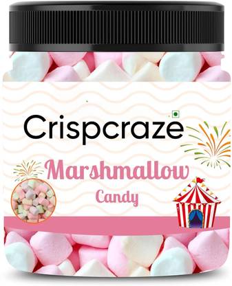crispcraze marshmallow candy /strawberry marshmallow candy (100pieces) strawberry, vanilla, marshmallow Marshmallow