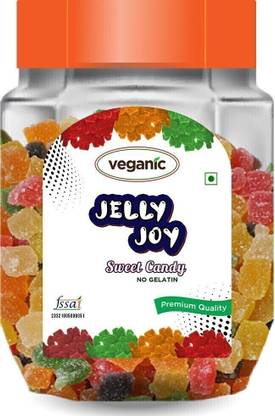 Veganic Jelly Candy/ Jelly Bites/ Jelly Beans | Pure-Veg |Sugar Coated Bright Coloured Fruit Flavour Candies Mango, Orange, Litchi, Pineapple, Strawberry, Guava, Kacchi Keri Jelly Candy Mango, Orange, Litchi, Pineapple, Strawberry, Guava, Kacchi Keri Jelly Candy