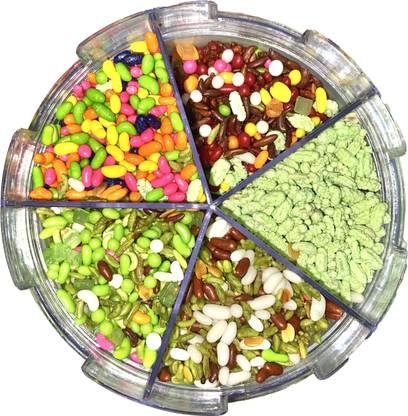 Veganic 5 in 1 Mouth Freshner Green Saunf, Mint Saunf, Shahi , Chandan Mukhwas, Roasted Fennel Seeds | Digestive After Meal Freshener Mint Mouth Freshener Mint Mouth Freshener