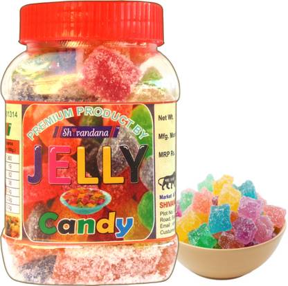 SHIVANDANA Tasty Fruit Jelly Candy mix Sugar Coated Jelly Bites Toffee Fruit Toffee