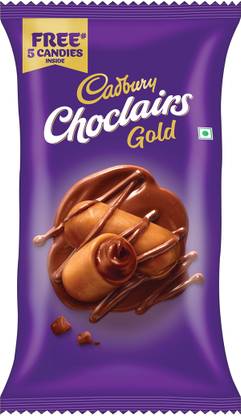 Cadbury Choclairs Gold Chocolate Candy