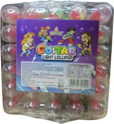 Happy Basket By Simran Guitar Light Lollipop – Fun & Musical Strawberry Lollipop