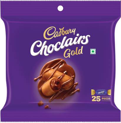 Cadbury Choclairs Gold Eeclairs Chocolate Candy