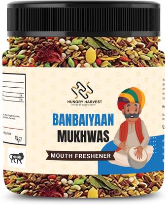 HUNGRY HARVEST Bambaiya Mukhwas Mix Saunf mukhwas After Meal Mukhwas Mouth Freshener