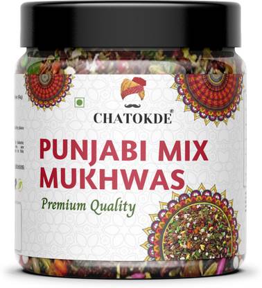 CHATOKDE Punjabi Mukhwas | Colorful Mixed Mouth Freshener [Jar Pack] 400 Grams Punjabi Mix Mouth Freshener