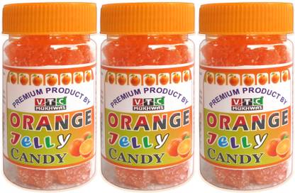 VTC Premium Orange Jelly Candy Orange Sugar Coated Jelly Toffee Orange Jelly Candy