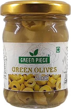 GREEN PIECE Green olives Sliced (120 gm) Olives