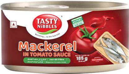 Tasty Nibbles Mackerel In Tomato Sauce 185g Sea Foods