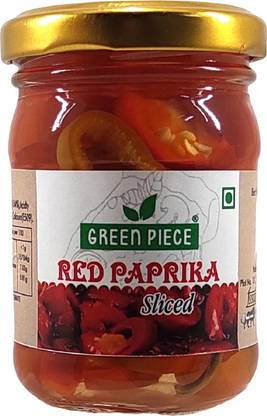 GREEN PIECE Red Paprika Sliced (120gm) Vegetables