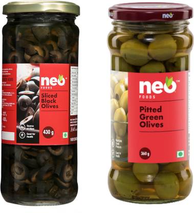 neo Pitted Green & Sliced Black Olives