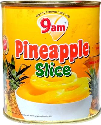 9am Pineapple Slice Tin | Ready to Eat Pineapple Slices | For Salad & Dressing Fruits