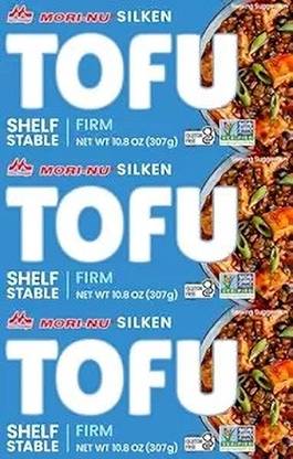 MORINAGA MORI-NU SILKEN Mori-NU Silken TOFU Firm, 307g, Pack of 3 Vegetables