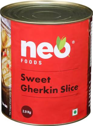 neo Sweet Gherkin Slice I Ready to Eat I Burger Chips I Vegetables