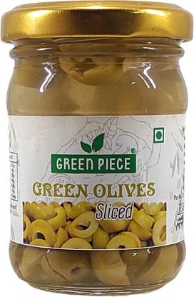 GREEN PIECE Green olives Sliced (120 gm) Olives
