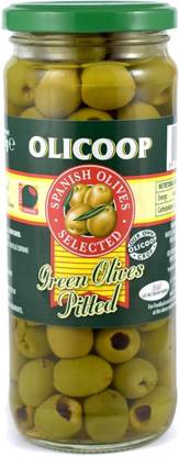 Olicoop Green Pitted Olive 450g(Spanish Olive) Olives