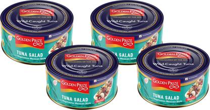 Golden Prize Tuna Salad with Vegetables Mexican Style 185Gms Each - Pack of 4 Units Sea Foods
