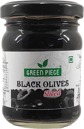 GREEN PIECE Black olives Sliced (120gm) Olives
