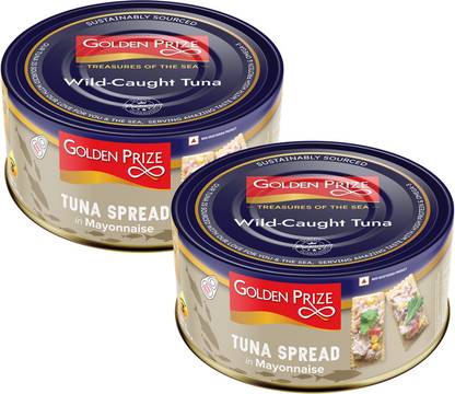 Golden Prize Tuna Spread in Mayonnaise 185Gms Each - Pack of 2 Units Sea Foods