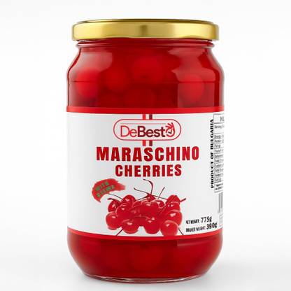 DeBesto Maraschino Cherries with Stem Fruits
