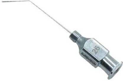 SurgiVision Ophthalmic Hydrodissection Cannula Angled. Medical Steel.Set Of 4. Intravenous  Cannula