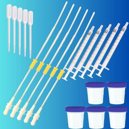 Krishco IUI CANNULA KIT- with 17 Cm CANNULA AND CONTAINER Intravenous  Cannula