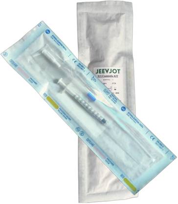JeevJot IUI Cannula with 25 Preg Card Strips Intravenous  Cannula