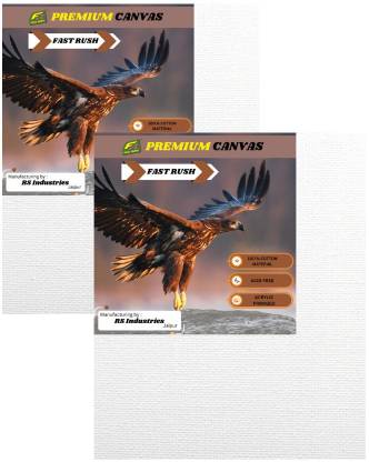 Fast Rush Premium Canvas Board 2(8x10) Canavs pennel Cotton Soft Touch Acrylic Primed Board (Set of 2)