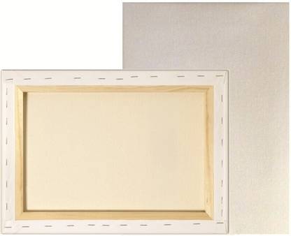 Siona Crafts Canvas (12 X18) Polycotton Grain Stretched Stretched Canvas Board (Set of 1)