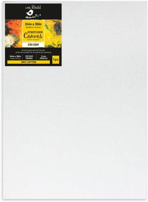 LITTLE BIRDIE STRETCHED CANVAS FRAME 18X38mm 230gsm 24 X 30inch 1PC Cotton Acid Free Acrylic Primed Board (Set of 1)