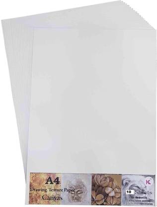 Kreative Kraft A4 size 10 sheet Acrylic Acrylic Coated Board Canvas (Set of 10)