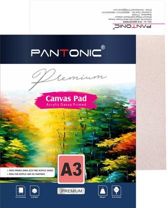 VARIETY A3 Cotton Acid Free Canvas Pad (Set of 10)