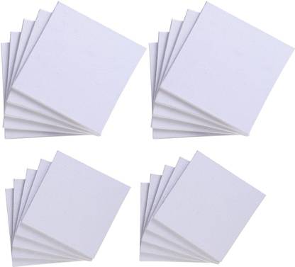 Love Store 3x3 Premium Set of 10 Cotton Medium Grain Acrylic Primed Board (Set of 10)