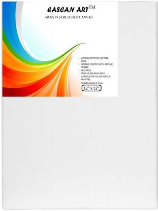 Eascan Art 10" x 18" Cotton Medium Grain Pre Stretched Canvas (Set of 1)