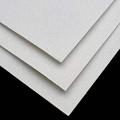 Geek Arts Professional Canvas Sheet For Drawing Painting & Much More. Cotton Medium Grain Primed Canvas Board, Stretched Canvas Board (Set of 25)
