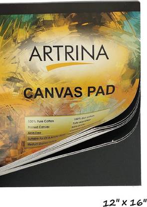 Eascan Art 12 x 16 Cotton Medium Grain Canvas Pad (Set of 1)