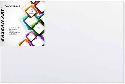 Eascan Art 12" x 12" Cotton Medium Grain Board Canvas (Set of 2)
