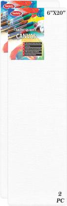 VARIETY 6 X 20 CANVAS BOARD Cotton Medium Grain Primed Canvas Board (Set of 2)