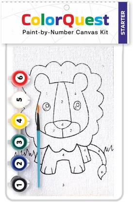 ARTIGGLE Starter Canvas Painting kit, Canvas Board 4'*6' Pack of2 ,Paint by Numbers Cloth Extra Fine Grain Board Canvas (Set of 2)
