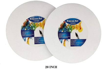 Eascan Art 20 Cotton Medium Grain Pre Stretched Canvas (Set of 2)