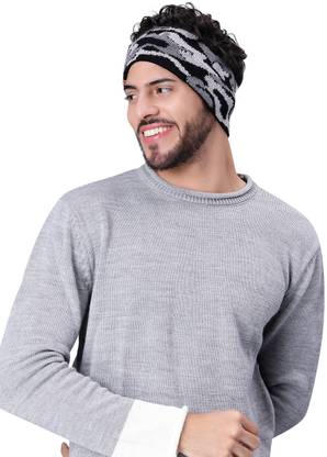 Intelligent Mens Army Pattern Earwarmer Headband (Black) Head Band