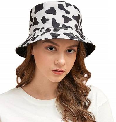 TQLOQZ Cow print Bucket hats and caps