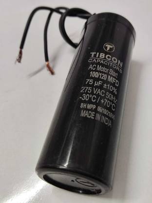 M&M HARIS TIBCON 100/120 MFD 440V Running /Starting Capacitor For ( 2 Ton Air conditioner) Power Capacitor