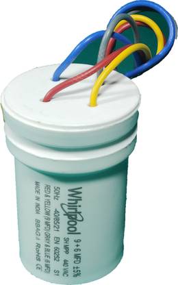 Arvika Sales Original Whirlpool Capacitor 9+6 MFD for Semi-Automatic Washing Machine Power Capacitor