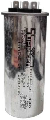 Spinxx 60+4 MFD Supreem Capacitor 440V for ( 2 Ton ) Air conditioner 1 Year Warranty Motor Control Electronic Hobby Kit