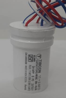 SATGUR ENGINEERS CAPACITOR 11+5 MFD FOR SEMI AUTOMATIC WASHING MACHINE, WASH AND SPIN MOTOR Electrolytic Capacitor