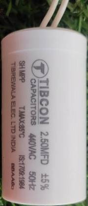 Tibcon Fan Capacitor 2.50 MFD (pack of 1) Power Capacitor